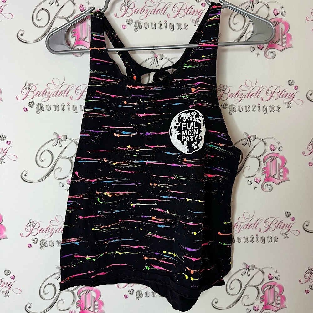 Tank top full moon party Thailand shirt classic party Splatter Tank Top